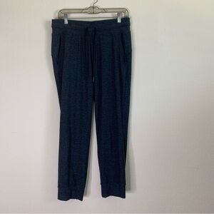 Lululemon womens heather blue ready to rulu crop leggings pockets 8